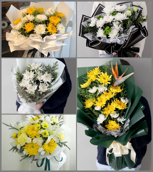 广东梅州市五华县华城镇高华村白事花束代送